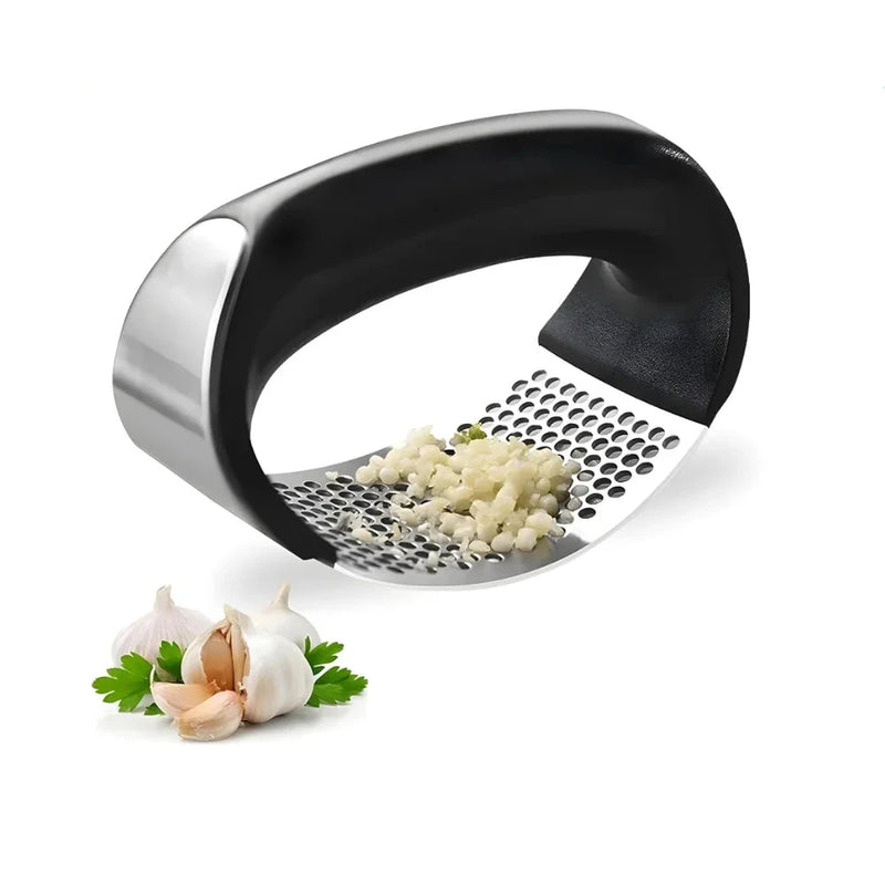 3 Kit Espremedor de Alho, Cebola e Batata, Amassadeira de Aço Inoxidável
