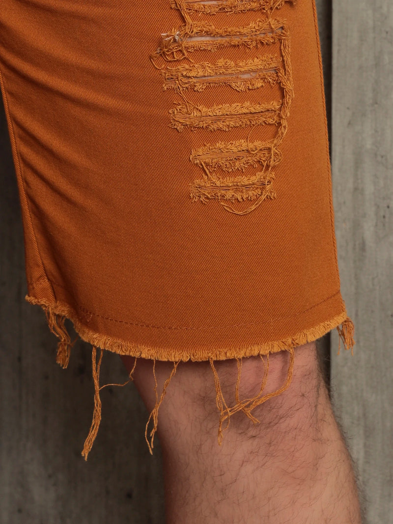 Shorts Masculino Premium Sarja 100% Algodão Moda Casual Elegante