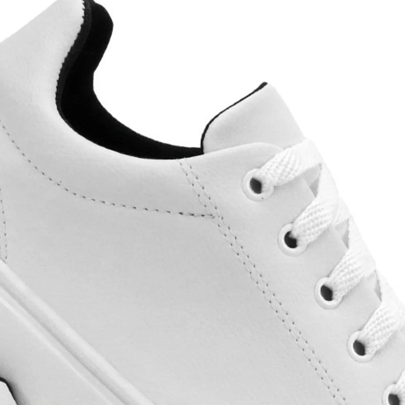 Tênis Casual Masculino Branco - Moderno, Leve e Versátil para Trabalho e Lazer