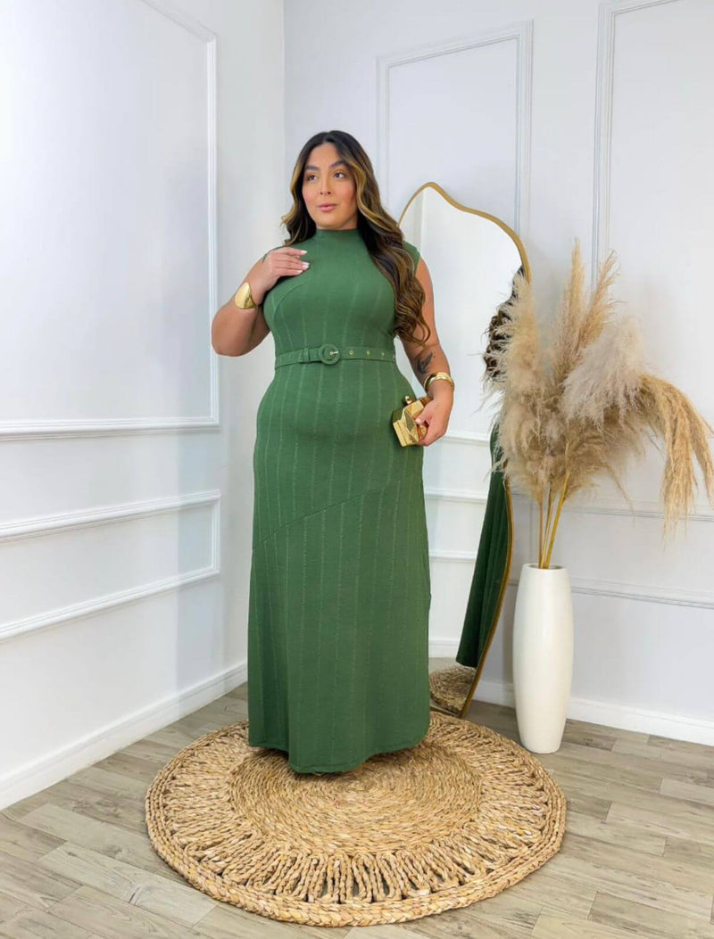 Vestido Canelado Delicinha